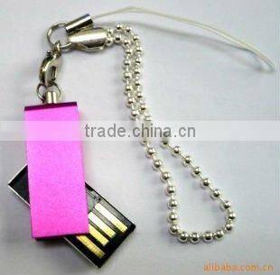 Hot selling 8gb Metal mini usb flash drive 2.0 with cheapest price