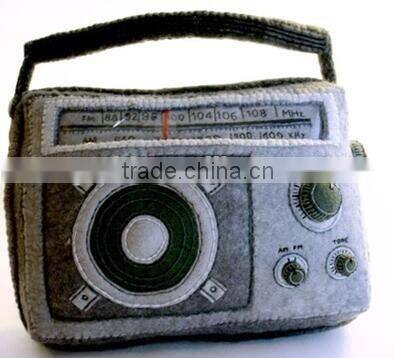 plush radio pillow/Novelty FM Scan Radio in Pillow Shape/cute FM radio toys