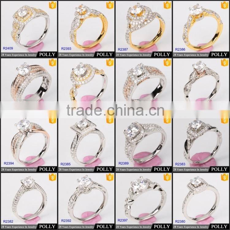 Latest design pure 925 silver ring for women jewelry wholesale