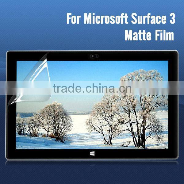 Hot new products for 2015 anti glare screen protector for microsoft surface 3 Japan pet film