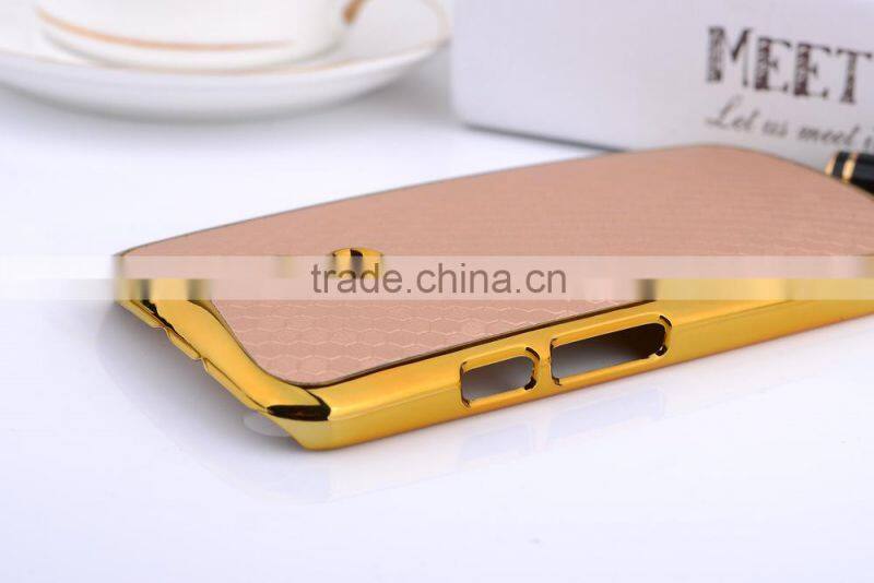 Mobile phone electroplating leather case for Motorola G2 2ND GEN hard back cover case
