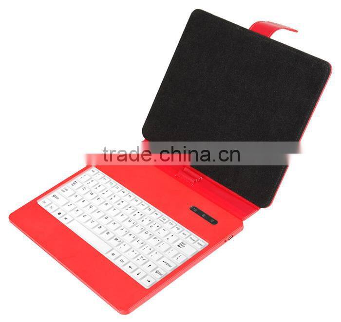 7 inch Flip PU Leather Silicon Bluetooth Tablet Keyboard Case