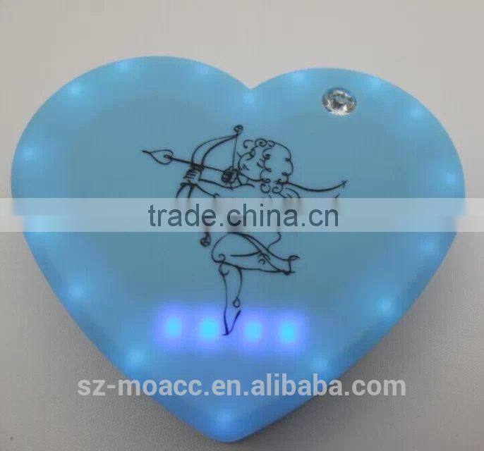 Gift Heart Shape smart power bank 4400mAh