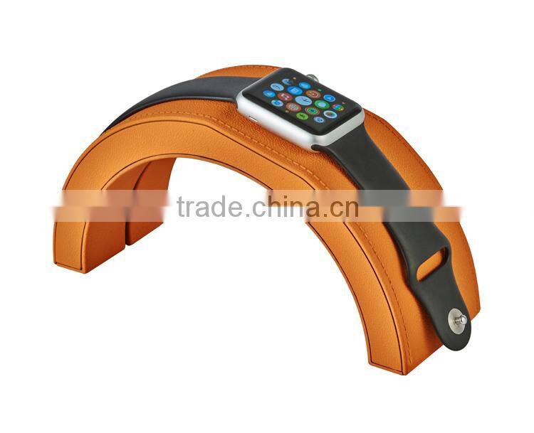 2015 Rainbow Bridge design plastic for apple watch charger stand