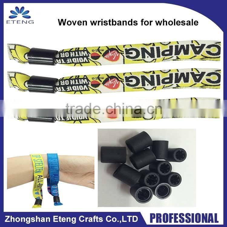 fashion custom fabric bracelets,cheap custom woven wristbands