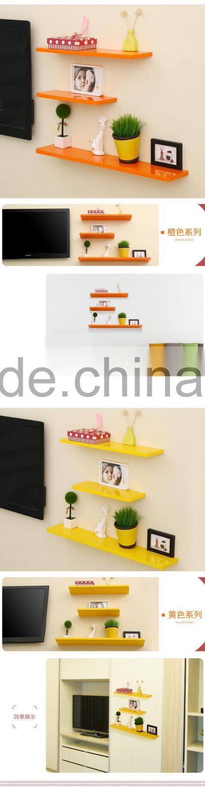 2015 Melamine Faced MDF decorative wood shelf bracket with hidden bracket MDF Wall commodity Shelf