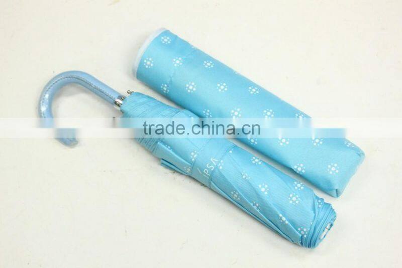 High Quality 3-section aluminium mini umbrella