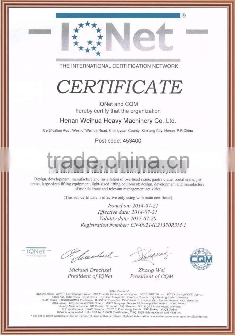 Container Gantry Crane RTG Rubber Tyre Gantry Crane