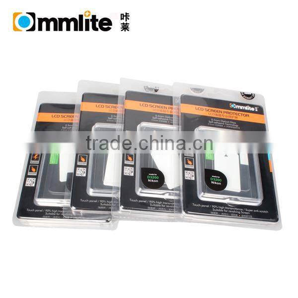 0.5mm new electrostatic technology Self-adhesive Optical glass reuse Camera LCD Screen protector for Nikon D3100/D3200
