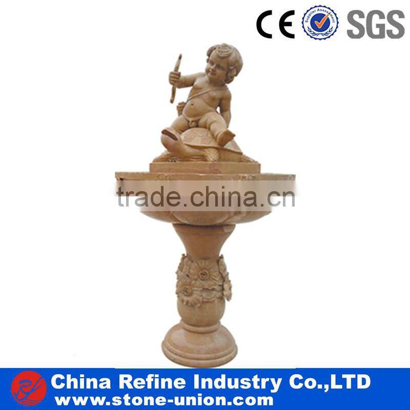 outdoor angel water fountain