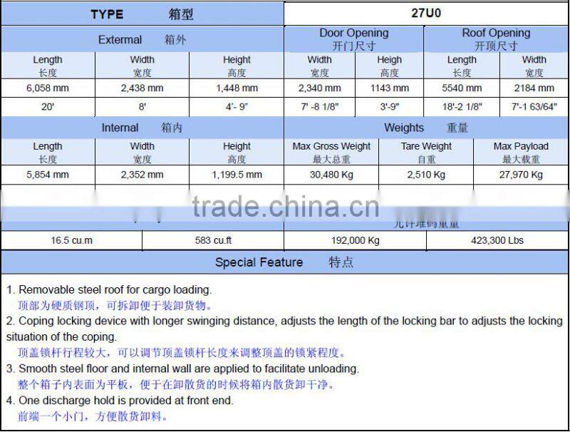 Half Height Container Storage Container