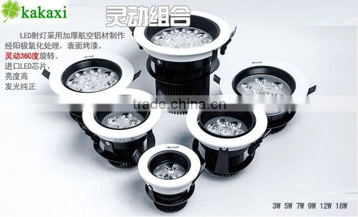 LED Ceiling Light Lamp 3w 5w 7w 9w 12w 15w 18w LED Spotlights 360 Degree Rotation