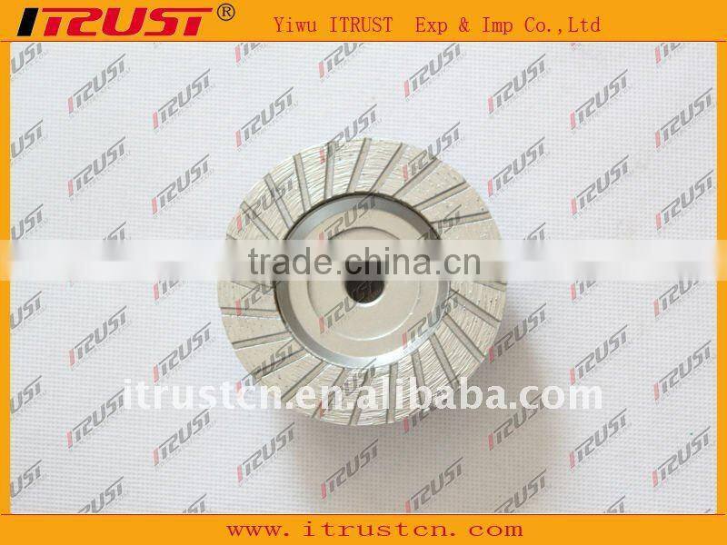 Turbo Rim Diamond Grinding Cup Wheel For Concrete with Aluminium Body