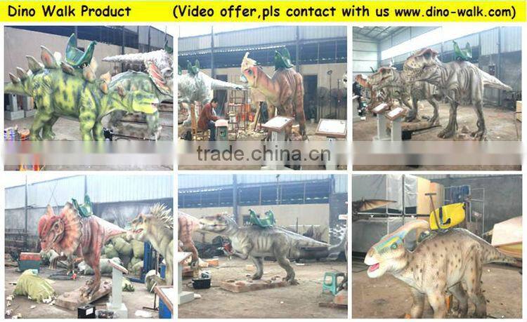 Entertainment kids ride animatronic emulation realistic robotic dinosaur