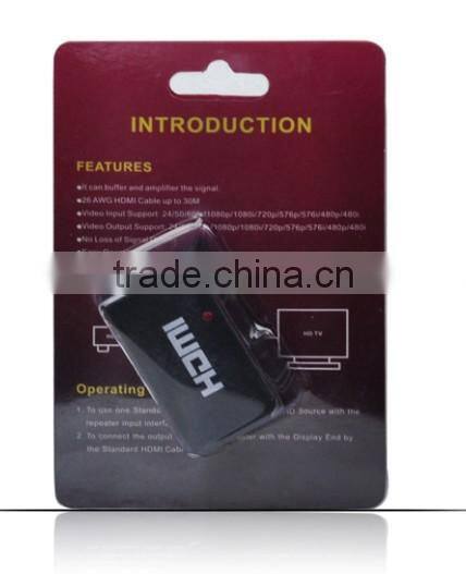 Mini HDMI Repeater Amplifier Booster up to 30m-- 3D 4K supported