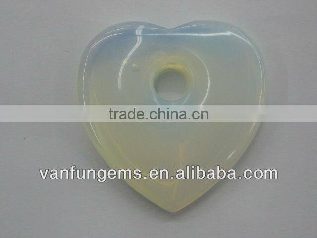 Wholesale Synthetic Opal heart shape pendant