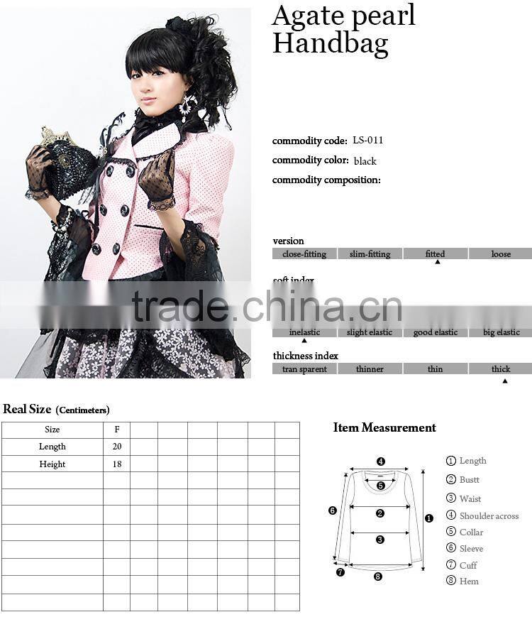 LS-011Wholesale Fashion Pearl Beaded Elegant Cosmetic Bag