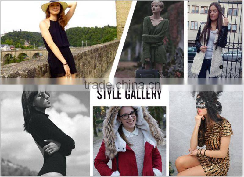 Blouses latest fashion design women clothing Black and White Gingham Ruffle One Sleeve Blouse