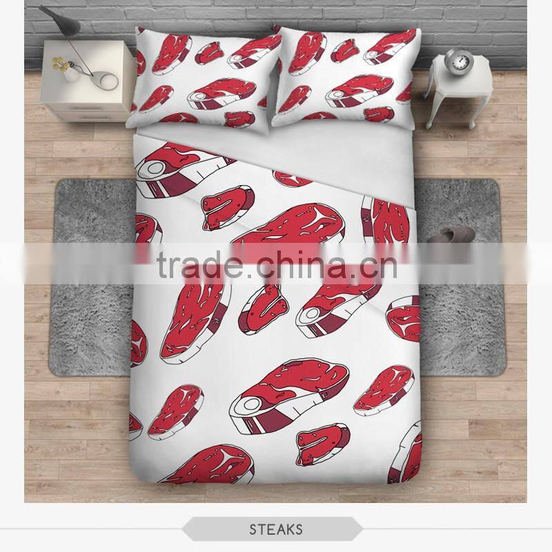 Wholesale 3D print bedding sets soft home textile four season collection colorful print funny animal children printing