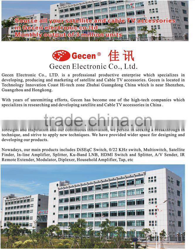 waterproof outsider use DiSEqC Switch 4 in 1