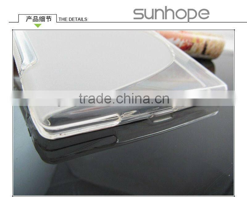 Factory OEM New S line TPU Soft Back Case Cover For Sony Z Ultra XL39h back cover TPU support drop shipping