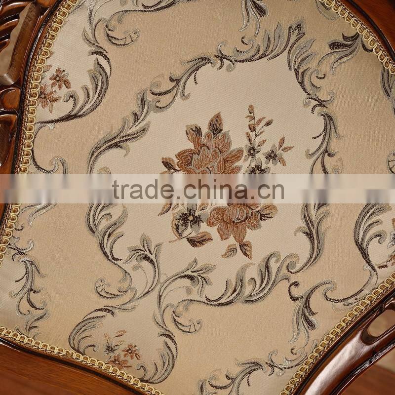 Originals classic carved fabric wood dining chairs for restaurant