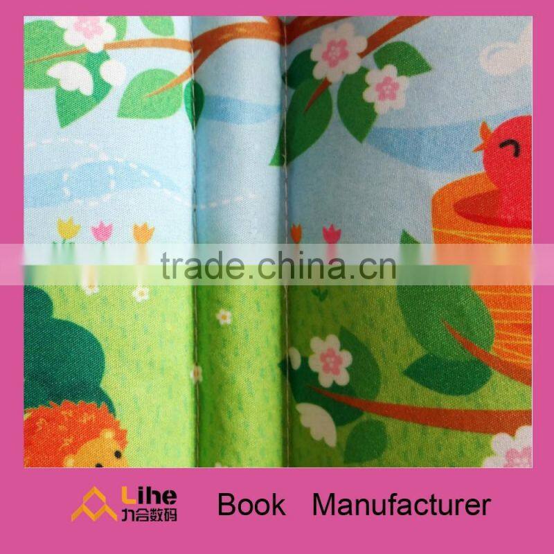 Fancy baby cloth book fabric book soft toy cognize book with BB sound
