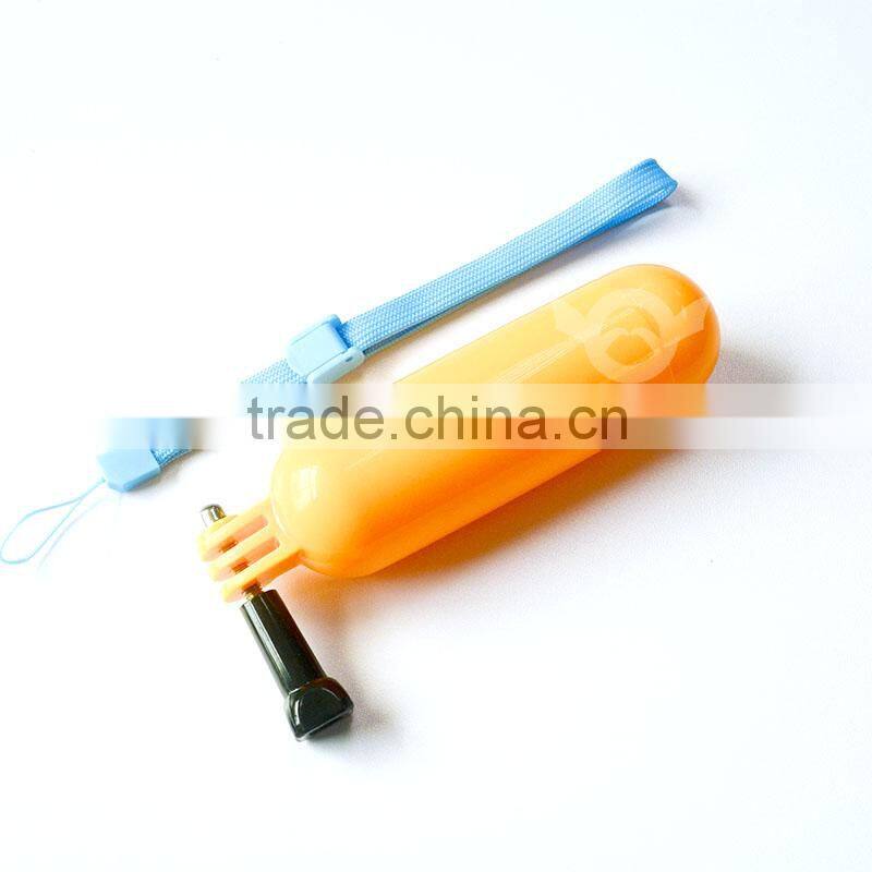 Floaty bobber with strap and screw for Gopro Hero 3+/3/2/1, Yellow & Orange