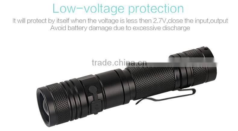 SupFire A2 USB flashlight T6 LED torch focusing flash light