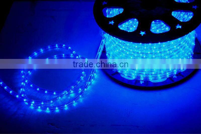 Blue color 3 wire underwater uv led rope light