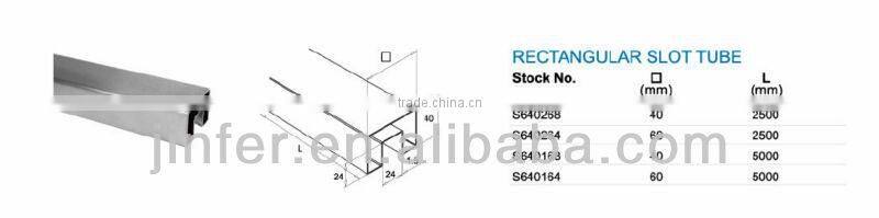 Stainless steel slot tube, slotted tubing, u channel tube