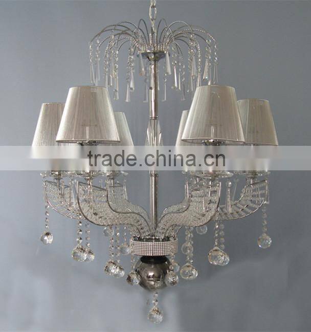 candle K9 Crystal Chandelier lamp L212-6 in china
