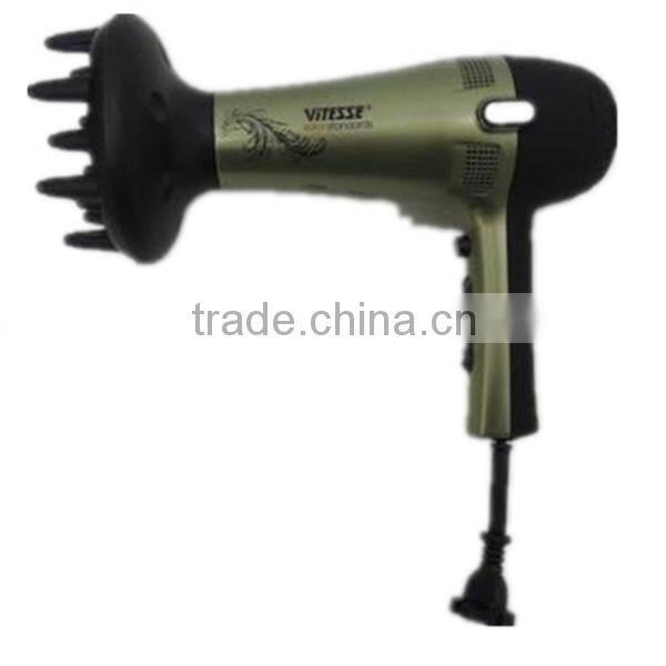 new design professional retractable hair dryer with comb