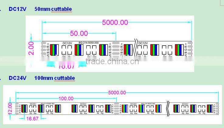Hot sale 5050 RGBY led strip light, DC24V led light strip, high power led lights flex led strip