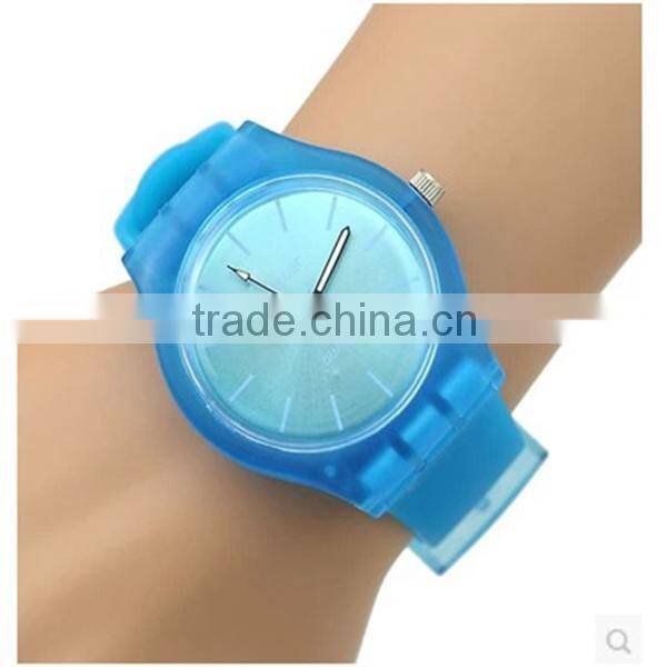 wholesale custom luxury silicone jelly watch