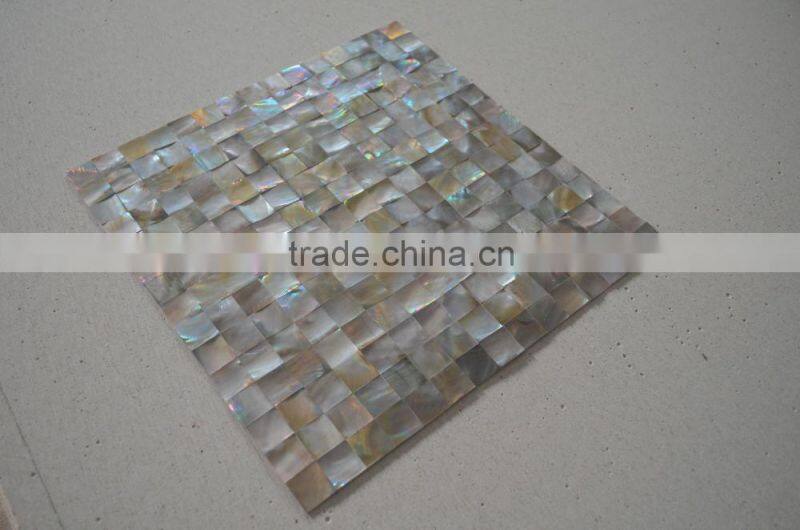 Glossy Brown lip sea shell mosaic , wall tile,interior wall decoration