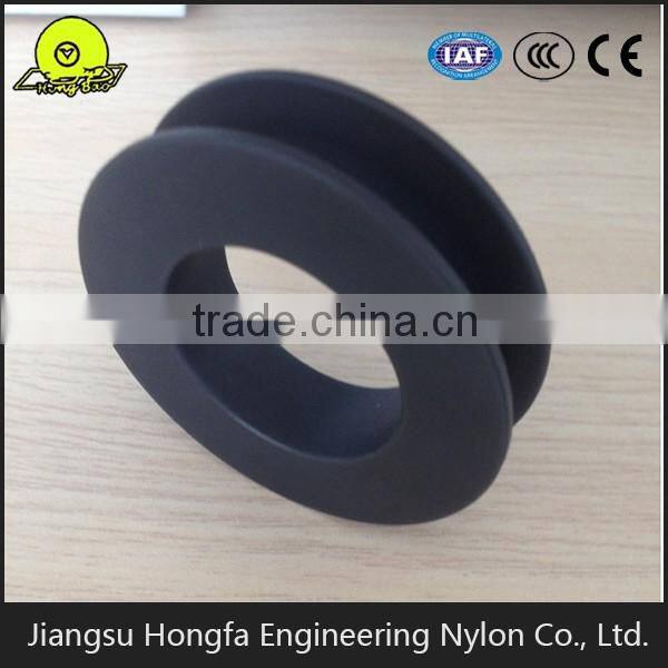 custom nylon PA6 polyamide plastic pulley wheels as per drawing or sample