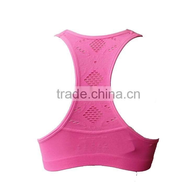 Seamless Breathable Mesh Yoga Vest Bra Women