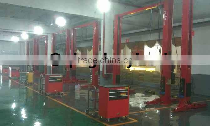 Two Post Double-Cyclinder Clear Floor Hydraulic Lift
