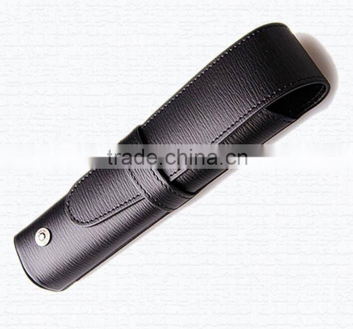real leather pen holder pouch case in multi color with logo,pen bag leather