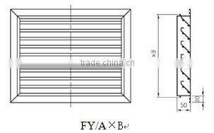 Air grille/rainproof panel