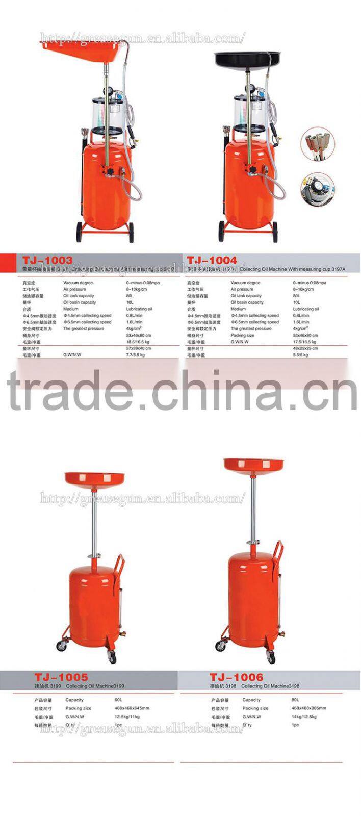 popular waste oil collection equipment,best seller air opetated oil collection machine,best pneumatic pump oil