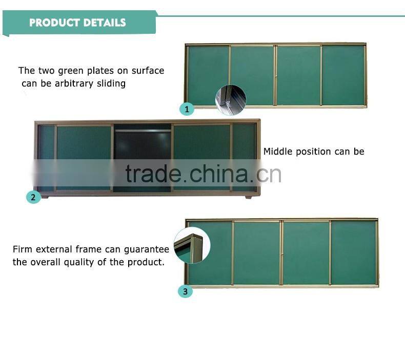 Left and Right sliding magnetic chalkboard