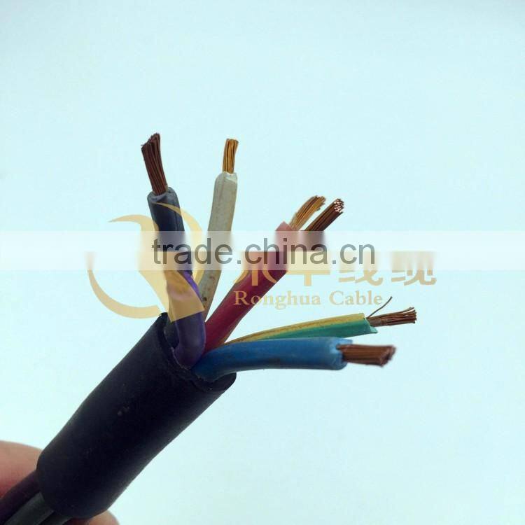 Rubber Insulated and Sheathed Submersible Pump Waterproof Electrical Cable