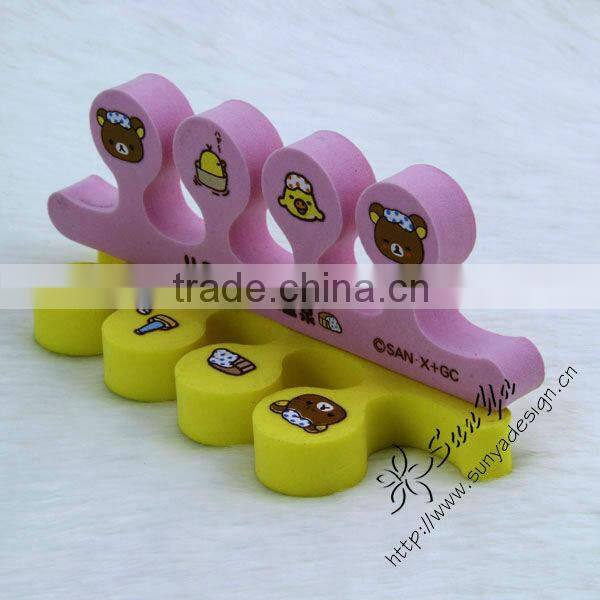 Nail separate sponge for nail treatment