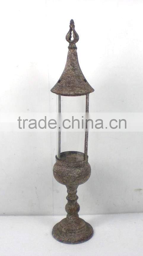 8009408MC- metal wire cage candle lantern