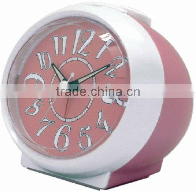 Plastic ball shaped table alarm clock