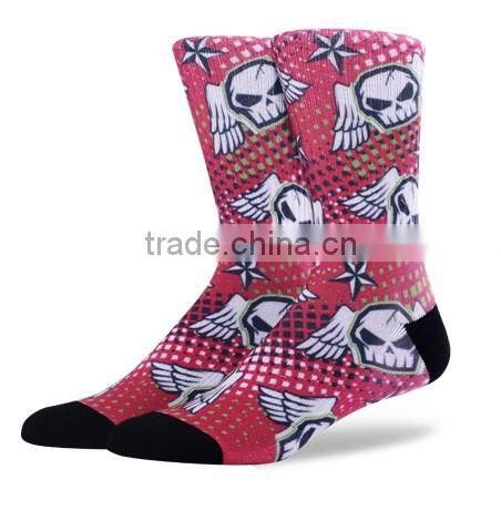 2016 newest design dye sublimation basketball socks