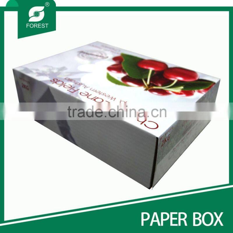 HIGH QUALITY CHEAP CARDBOARD BOX FOR FRUIT AND VEGETABLE WITH MATT LAMINATION