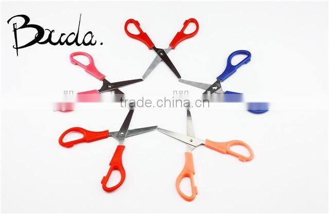 5" Stationery stainless steel school scissors with ruler blade BD-S1649